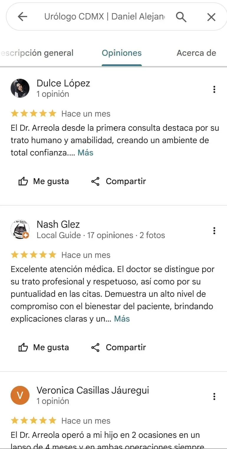 testimonios de pacientes